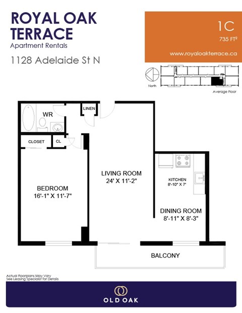 1128 Adelaide Street North Studio-2 Beds Apartment, Affordable for Rent - Photo Gallery 15